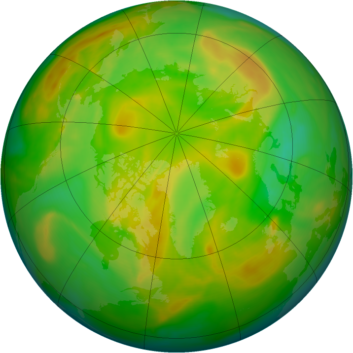 Arctic ozone map for 30 May 2007